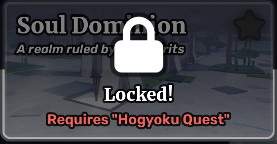 Soul Dominion island locked in the teleport portal — requires Hogyoku Quest