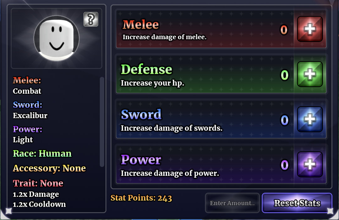 Sailor Piece Stat Points GUI